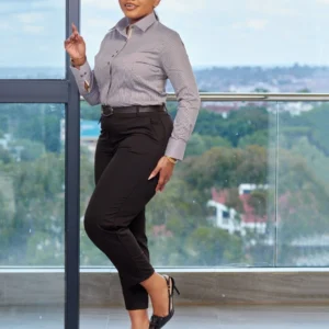 Women’s Black Ankle Trousers for Sleek Modern Confidence