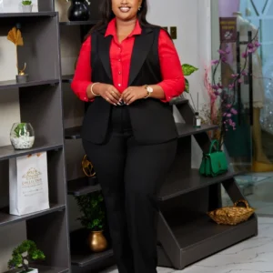 Women’s Black Trouser Suit for Bold Elegance and Power