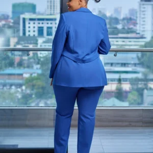 Women’s Royal Blue Trouser Suit for Confident Modern Elegance